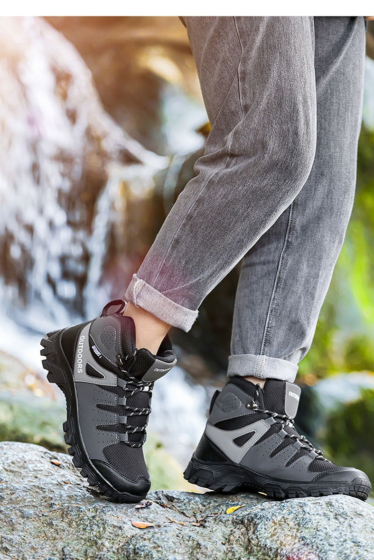 Men’s High-Top Hiking Shoes Wear-Resistant Non-Slip